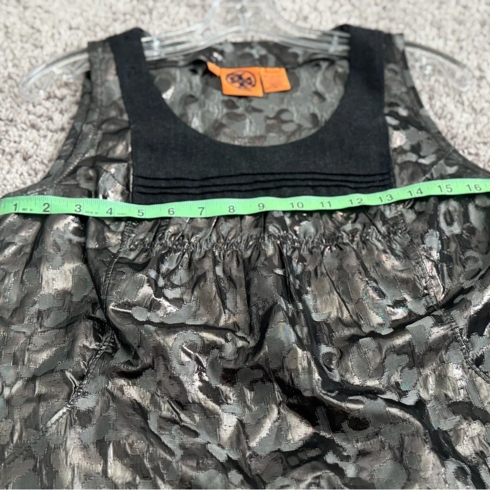 Tory Burch Black and Silver Blouse